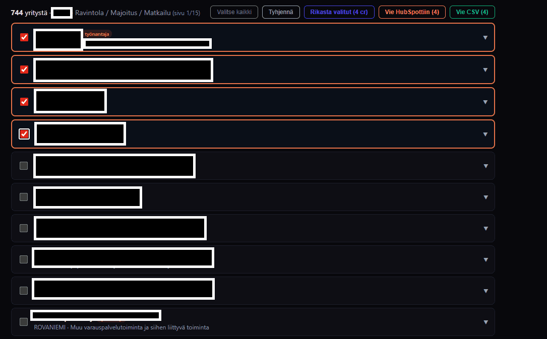 Liiditutka CRM:ään, HubSpottiin tai Exceliin